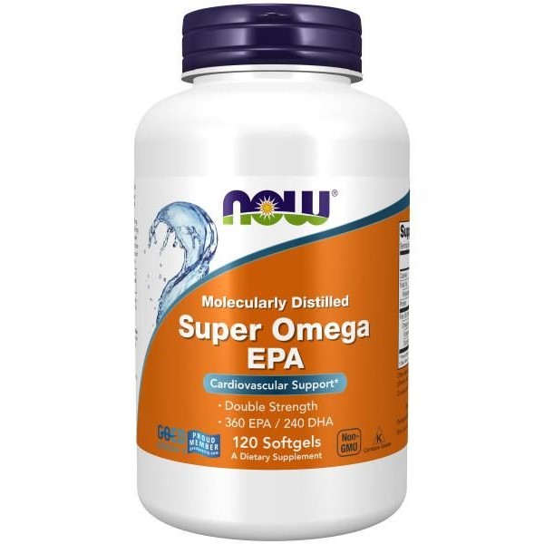 NOW Super Omega EPA 1200 мг 360/240 120 капсул