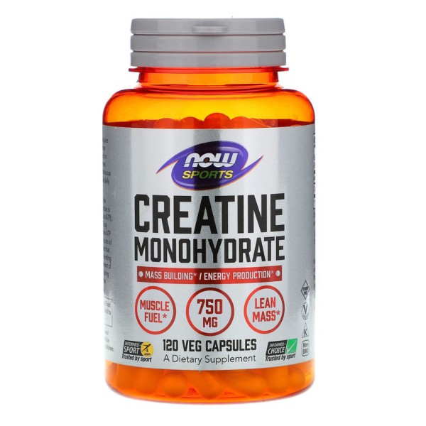 NOW Creatine 750 мг 120 капсул