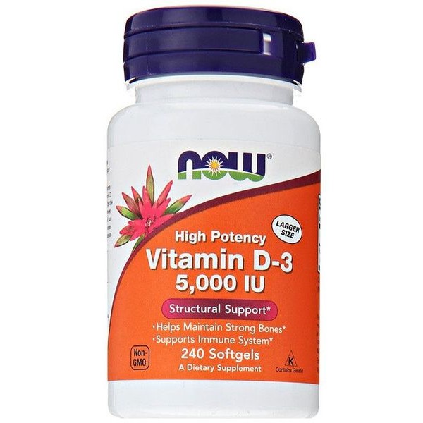 Now VIT D-3 5000 IU 240 капсул