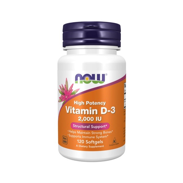 Now Vitamin D3-2000 IU 120 капсул Витамины Now Vitamin D3-2000 IU 120 капсул Витамины