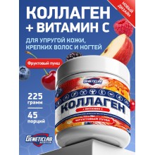 Geneticlab Nutrition Collagen + Vitamin C 225 гр Для суставов и связок