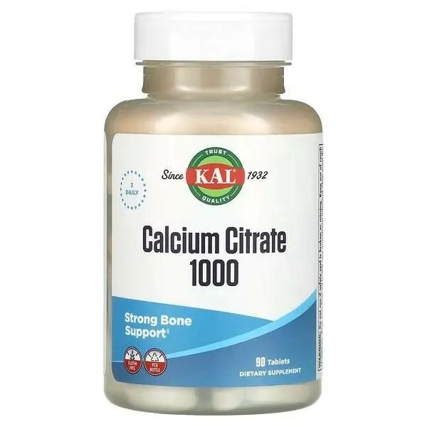 KAL Calcium Citrate 1000 мг 90 капсул