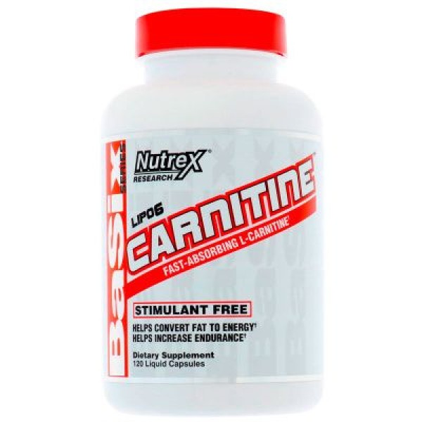 Nutrex Lipo-6 Carnitine 120 капсул Жиросжигатель