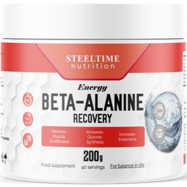 Steeltime Nutrition Beta Alanine 200 гр Steeltime Nutrition Beta Alanine 200 гр
